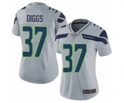 Women's Seattle Seahawks #37 Quandre Diggs Grey Alternate Vapor Untouchable Limited Player Football Jersey