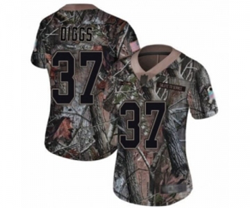 Women's Seattle Seahawks #37 Quandre Diggs Limited Camo Rush Realtree Football Jersey