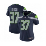 Women's Seattle Seahawks #37 Quandre Diggs Navy Blue Team Color Vapor Untouchable Limited Player Football Jersey