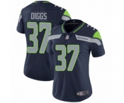 Women's Seattle Seahawks #37 Quandre Diggs Navy Blue Team Color Vapor Untouchable Limited Player Football Jersey