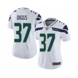 Women's Seattle Seahawks #37 Quandre Diggs White Vapor Untouchable Limited Player Football Jersey