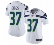 Women's Seattle Seahawks #37 Quandre Diggs White Vapor Untouchable Limited Player Football Jersey