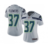 Women's Seattle Seahawks #37 Tre Flowers Grey Alternate Vapor Untouchable Limited Player Football Jersey