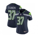 Women's Seattle Seahawks #37 Tre Flowers Navy Blue Team Color Vapor Untouchable Limited Player Football Jersey