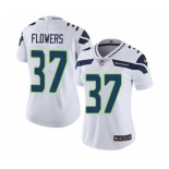 Women's Seattle Seahawks #37 Tre Flowers White Vapor Untouchable Limited Player Football Jersey