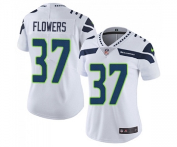 Women's Seattle Seahawks #37 Tre Flowers White Vapor Untouchable Limited Player Football Jersey