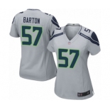 Women's Seattle Seahawks #57 Cody Barton Game Grey Alternate Football Jersey