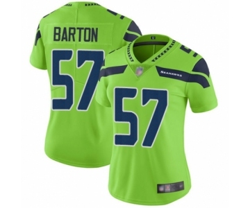 Women's Seattle Seahawks #57 Cody Barton Limited Green Rush Vapor Untouchable Football Jersey