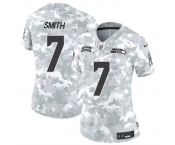 Women's Seattle Seahawks #7 Geno Smith 2024 F.U.S.E Arctic Camo Salute To Service Limited Stitched Football Jersey