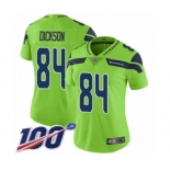 Women's Seattle Seahawks #84 Ed Dickson Limited Green Rush Vapor Untouchable 100th Season Football Jersey