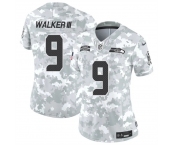 Women's Seattle Seahawks #9 Kenneth Walker III 2024 F.U.S.E Arctic Camo Salute To Service Limited Stitched Football Jersey