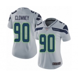 Women's Seattle Seahawks #90 Jadeveon Clowney Grey Alternate Vapor Untouchable Limited Player Football Jersey