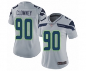 Women's Seattle Seahawks #90 Jadeveon Clowney Grey Alternate Vapor Untouchable Limited Player Football Jersey