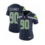 Women's Seattle Seahawks #90 Jadeveon Clowney Navy Blue Team Color Vapor Untouchable Limited Player Football Jersey