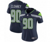 Women's Seattle Seahawks #90 Jadeveon Clowney Navy Blue Team Color Vapor Untouchable Limited Player Football Jersey