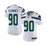 Women's Seattle Seahawks #90 Jadeveon Clowney White Vapor Untouchable Limited Player Football Jersey