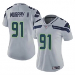 Women's Seattle Seahawks #91 Byron Murphy II 2024 Draft Gray Vapor Limited Football Stitched Jersey