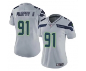 Women's Seattle Seahawks #91 Byron Murphy II 2024 Draft Gray Vapor Limited Football Stitched Jersey