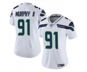 Women's Seattle Seahawks #91 Byron Murphy II 2024 Draft White Vapor Limited Football Stitched Jersey