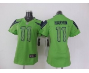 nike women nfl jerseys seattle seahawks #11 harvin green[nike]