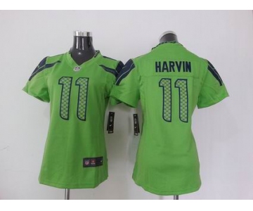 nike women nfl jerseys seattle seahawks #11 harvin green[nike]