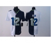 nike women nfl jerseys seattle seahawks #12 fan blue-white[nike split]