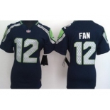 nike women nfl jerseys seattle seahawks #12 fan blue[nike]