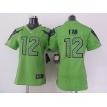 nike women nfl jerseys seattle seahawks #12 fan green[nike]