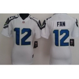 nike women nfl jerseys seattle seahawks #12 fan white[nike]