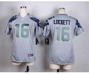 nike women nfl jerseys seattle seahawks #16 lockett grey[nike]