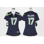 nike women nfl jerseys seattle seahawks #17 williams blue[nike]