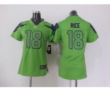 nike women nfl jerseys seattle seahawks #18 sidney rice green[nike]