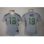 nike women nfl jerseys seattle seahawks #18 sidney rice grey[nike limited]