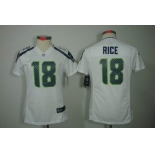 nike women nfl jerseys seattle seahawks #18 sidney rice white[[nike limited]