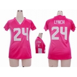 nike women nfl jerseys seattle seahawks #24 marshawn lynch pink[draft him ii top]