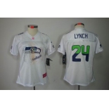 nike women nfl jerseys seattle seahawks #24 marshawn lynch white[2012 fem fan]