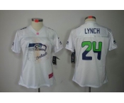 nike women nfl jerseys seattle seahawks #24 marshawn lynch white[2012 fem fan]