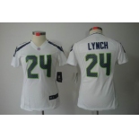 nike women nfl jerseys seattle seahawks #24 marshawn lynch white[nike limited]