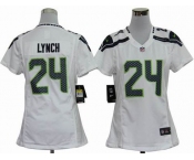 nike women nfl jerseys seattle seahawks #24 marshawn lynch white[nike]