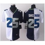 nike women nfl jerseys seattle seahawks #25 sherman blue-white[nike split]