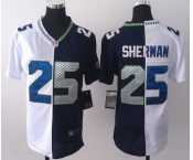 nike women nfl jerseys seattle seahawks #25 sherman blue-white[nike split]