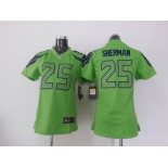 nike women nfl jerseys seattle seahawks #25 sherman green[nike]