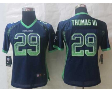 nike women nfl jerseys seattle seahawks #29 earl thomasiii blue[[nike drift fashion]