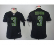 nike women nfl jerseys seattle seahawks #3 wilson black[nike impact limited]