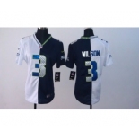 nike women nfl jerseys seattle seahawks #3 wilson blue-white[nike split]