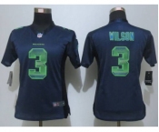 nike women nfl jerseys seattle seahawks #3 wilson blue[Strobe Limited]