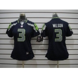 nike women nfl jerseys seattle seahawks #3 wilson blue[nike limited]