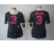 nike women nfl jerseys seattle seahawks #3 wilson dk.grey[breast cancer awareness]