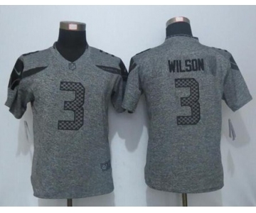 nike women nfl jerseys seattle seahawks #3 wilson gray[nike limited]