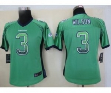 nike women nfl jerseys seattle seahawks #3 wilson green[Elite drift fashion]